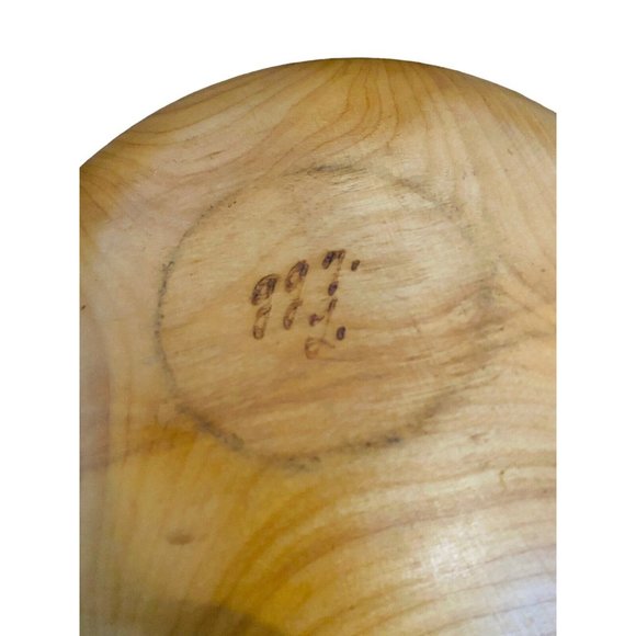 Vintage Wood Potato Chips Popcorn Wood Bowls Set of 2 Movie Night Party Theme - Picture 5 of 5